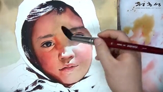 نقاشی چهره ابرنگ ۶