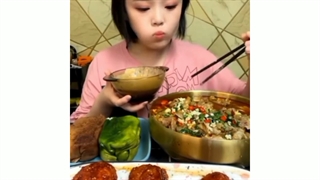 ای اس ام ار فود / چالش غذا / خوردن نودل / چالش غذا چینی