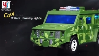 گاوصندوق رمز دار کودک طرح ماشین نظامی مدل 388-60