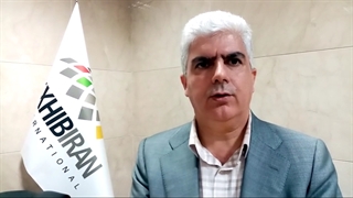 گفتگو با دکتر محمد عبده زاده رئیس سندیکای صاحبان صنایع داروهای انسانی در آیین افتتاح پنجمین نمایشگاه صنایع شیمیایی - شهر آفتاب