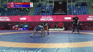 Round 3 FS - 38 kg: A. ALIZADEH (IRI) v. N. TURDALY (KAZ)