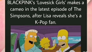 آهنگ Love Sick Girls از بلک پینک در یکی از قسمت های جدید انیمیشن سیمپسون ها پخش شد! کپشن