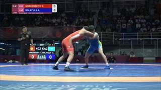 BRONZE FS - 65 kg: T. NORUZBEKOV (KGZ) v. A. BOLATULY (KAZ)