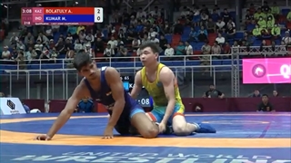 Qual. FS - 65 kg: A. BOLATULY (KAZ) v. M. KUMAR (IND)