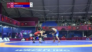 1/4 FS - 71 kg: J. KIM (KOR) v. N. NARENDER (IND)