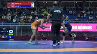 1/4 FS - 80 kg: P. SINGH (IND) v. Y. JANG (KOR)