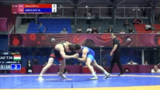 Qual. FS - 80 kg: A. KHAJIYEV (KAZ) v. M. ABDULOEV (TJK)