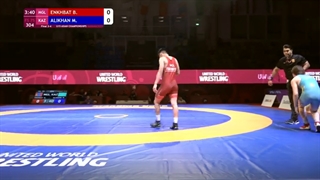 BRONZE FS - 75 kg: B. ENKHBAT (MGL) v. M. ALIKHAN (KAZ)