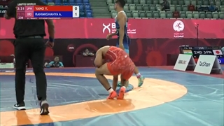 Round 2 FS - 75 kg: Y. YANO (JPN) v. A. RAHIMIGHAHYA (IRI)