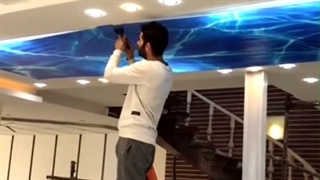 جت هیتر سقف کشسان ؛ ساخت جت هیتر سقف کشسان 09197443453