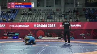 Round 1 FS - 85 kg: A. AL ABBASI (IRQ) v. N. AMANZHOL (KAZ)