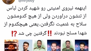 چرا از نیروهای امنیتی سلاحی غنیمت نمیگیرند؟؟