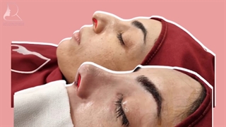 انتهای عمل بینی غضروفی استخوانی با انحراف تیغه بینی و رتراکشن پره های بینی