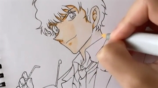 نقاشی ماتسودا چقدر قشنگ و شبیه به خود کارکتر سینمایش شد