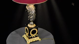 آباژور رومیزی فانتزی پارس لوستر فراهانی تک شعله