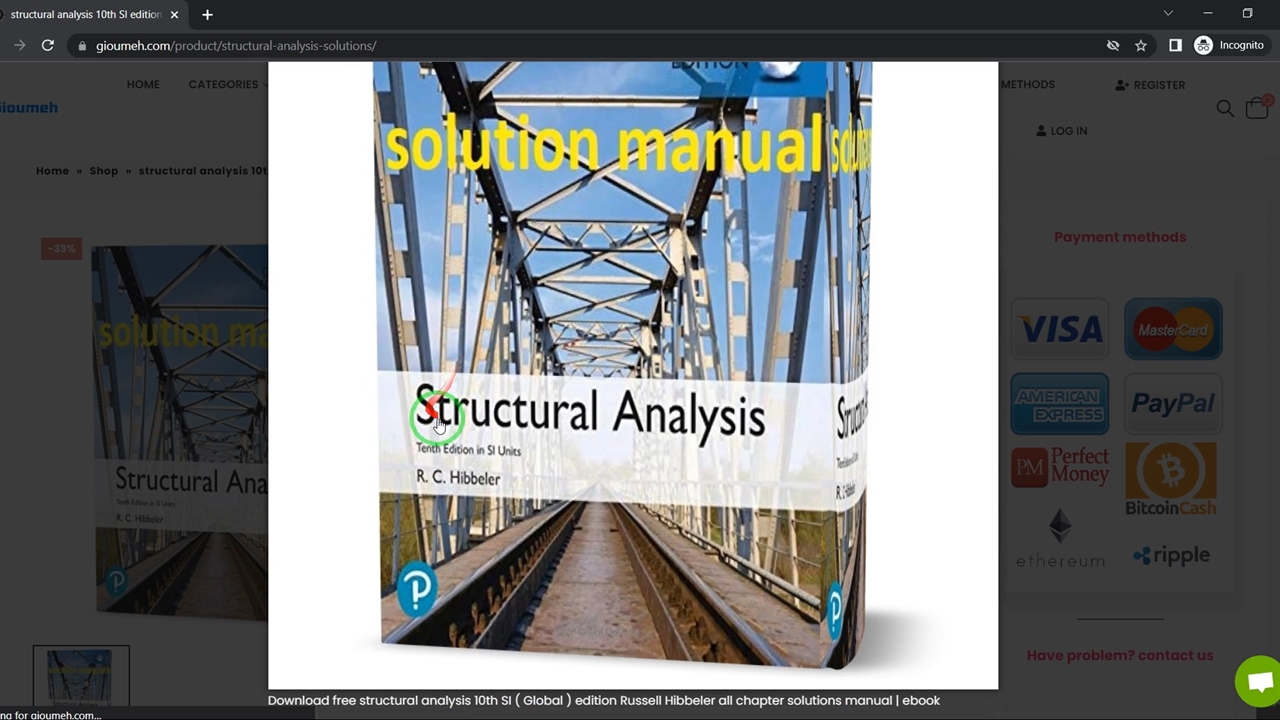 Structural Analysis 10th SI Edition Hibbeler All Chapter Solutions ...