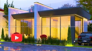 طراحی ویلای فلت | خانه ویلایی یک طبقه | modernvilla | interior design