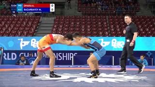 14 FS - 57 kg A DHAKA (IND) v M BAZARBAYEV (KAZ)