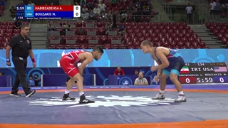 14 FS - 61 kg A HABIBZADEHSA (IRI) v N BOUZAKIS (USA)