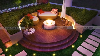 طراحی روف گاردن  | روف گاردن | روف گاردن ویلا