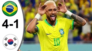 خلاصه بازی برزیل 4-1 کره جنوبی ( جام جهانی 2022 قطر )