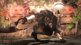 تصویر پس زمینه متحرک  Nier: Automata