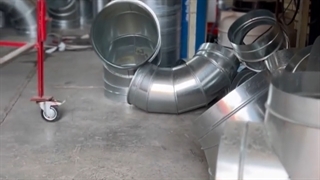 تولید کانال اسپیرال گالوانیزه و انواع اتصالات تبدیل هوا توسط شرکت کولاک فن در عسلویه 09177002700