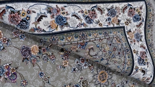 فرش 700 شانه ارزان قیمت - طرح گیلدا رنگ فیلی با تراکم 2100