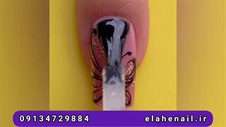 آموزش طراحی ناخن پروانه09134729884