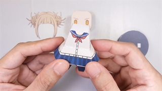 درست کردن کاردستی انیمه ای مدل توگا هیمیکو┋My Hero Academia: Himiko Toga Paperized