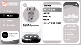 ورژن بی کلام آهنگ Oh my god از I-DLE(G)