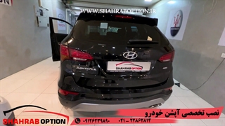 آپشن سانتافه پدل شیفتر و رادار جانبی فابریک