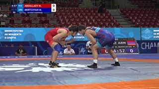 12 FS - 79 kg M ABDULLAEV (KGZ) v M MKRTCHYAN (ARM)