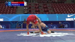 12 FS - 70 kg H PAPIKYAN (ARM) v M MESENBRINK (USA)