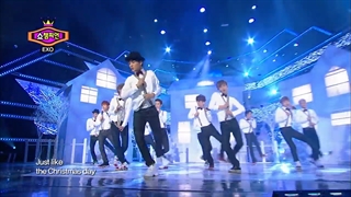 اجرای آهنگ Christmas Day از اکسو در موزیک شو Show Champion 131218