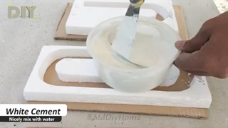 3 Simple DIY Projects for Decor with White Cement | White cement craft