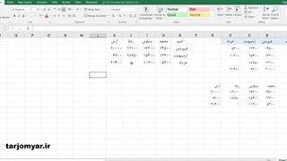 ترفند عوض کردن جای سطر و ستون در اکسل
