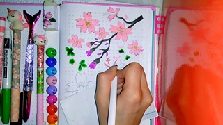 ایده برای بولت ژورنال/طرح خودم/شکوفه گیلاس ساکوراさくら پارت1