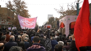 اجتماع عزاداران فاطمی و تشییع شهدای گمنام دفاع مقدس در مشهد مقدس دیماه 1401