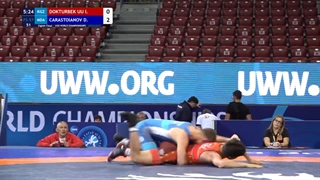 18 FS - 57 kg I DOKTURBEK UU (KGZ) v D CARASTOIANOV (MDA)