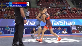18 GR - 63 kg I PETKOS (GRE) v D SAGITZHAN (KAZ)
