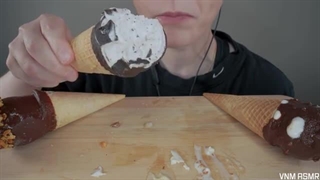 ASMR Ice Cream Cones *Haagen-Dazs, FatBoy Caramel Praline & Fudge Sundae, Nestle Drumstick
