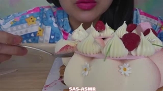ASMR MOUSSE CAKE FOR BREAKFAST (EATING SOUNDS) NO TALKING | SAS-ASMR