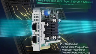 کارت شبکه سرور HPE FlexFabric 10Gb 2-port 533FLR-T Adapter با پارت نامبر 700759-B21