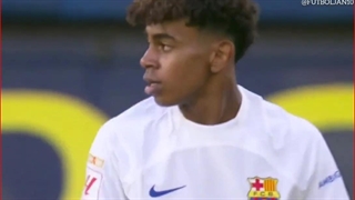 عملکرد لامینه یامال ستاره 16 ساله بارسلونا مقابل ویارئال