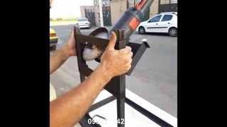 تبدیل  فرز بزرگ به استند برش چوب و ام.دی.اف با قابلیت فارسی بری