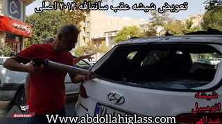 تعویض شیشه عقب سانتافه 2014 اصلی