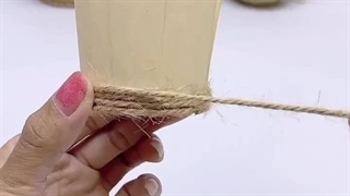 درست کردن سبد کوچیک با لیوان کاغذی