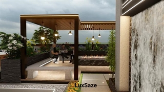 طراحی روف گاردن در همدان لوکس سازه