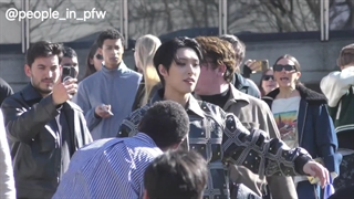 MINGI 민기 [ATEEZ] - Off-White Fall Winter 2025/2026 fashion show in Paris 06.03.2025